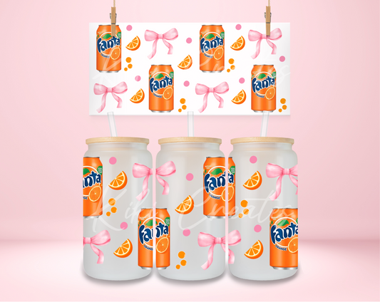 Orange Fanta Coquette UVDTF Wrap