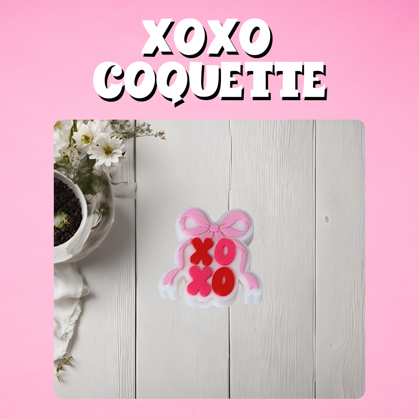 XOXO Coquette Straw Topper