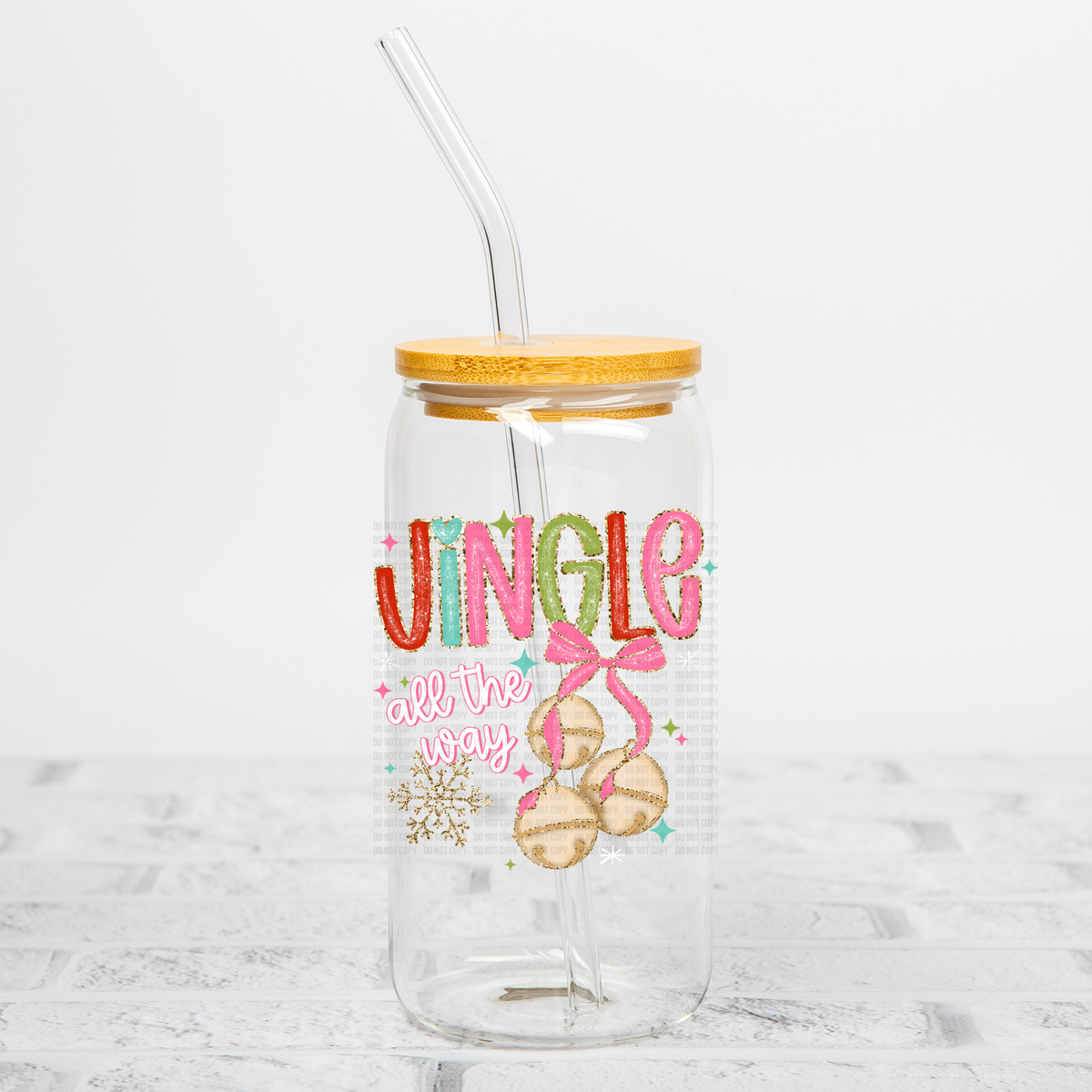 Jingle All The Way UVDTF Decal