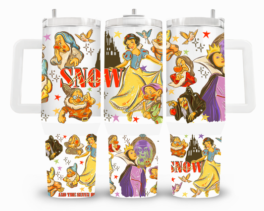 Snow White 40oz UVDTF Wrap