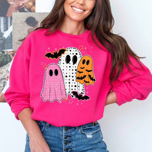 Pink & Orange Ghosties DTF