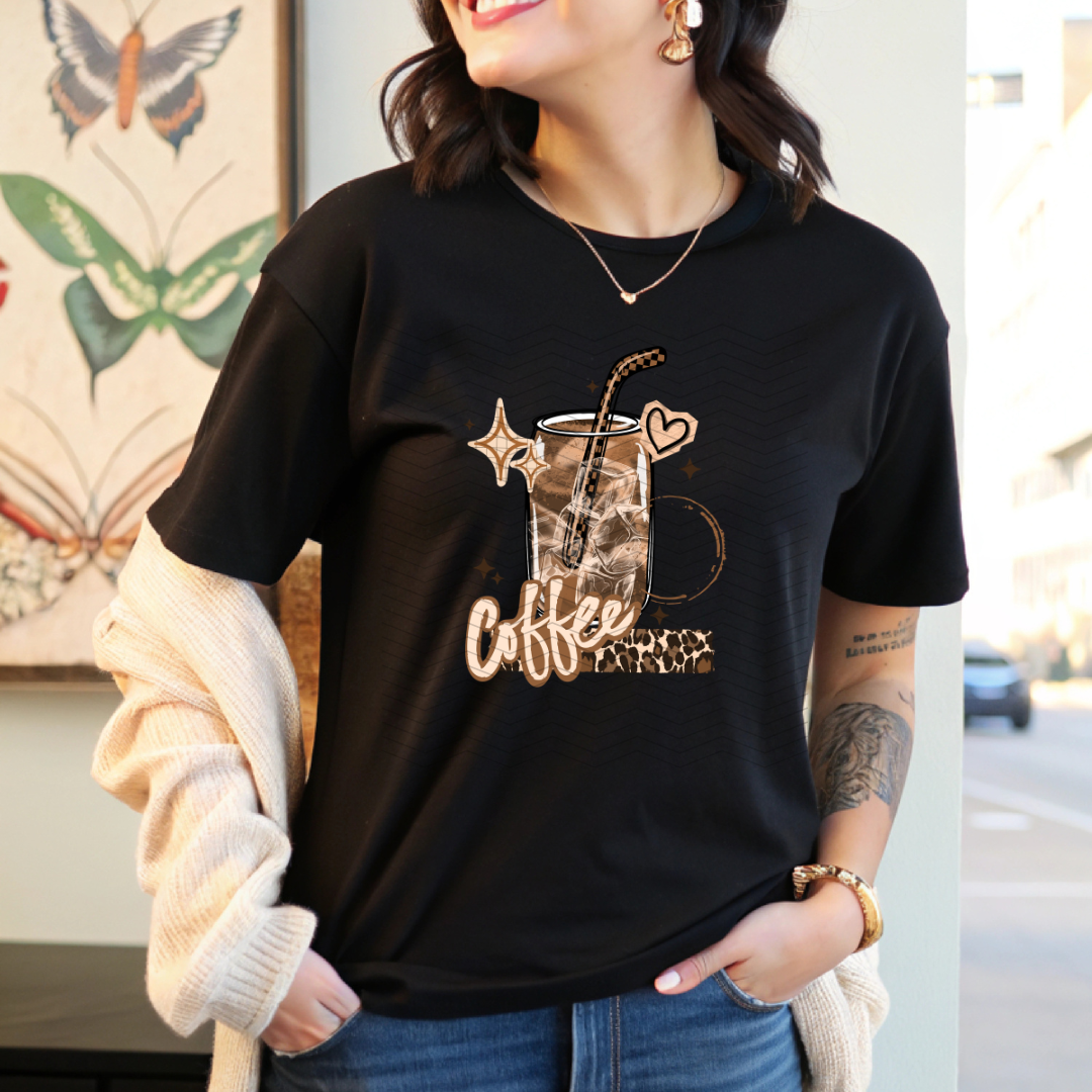 Iced Coffee Leopard DTF