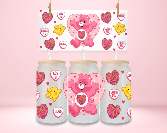 Pink Concha Love Bear UVDTF Wrap