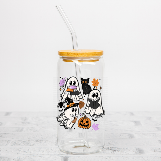 Halloween Ghostie Books UVDTF Decal