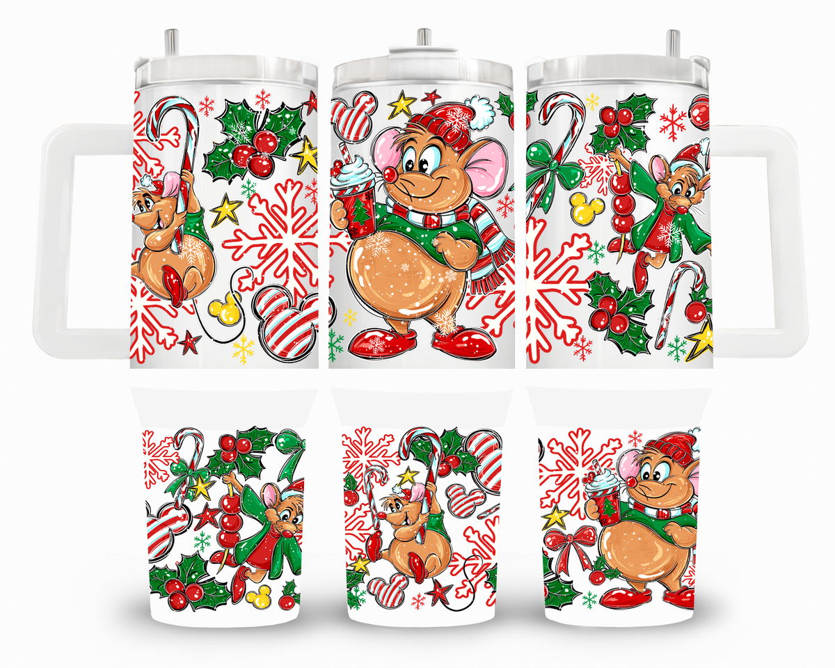 Christmas Gus Mouse 40oz UVDTF Wrap