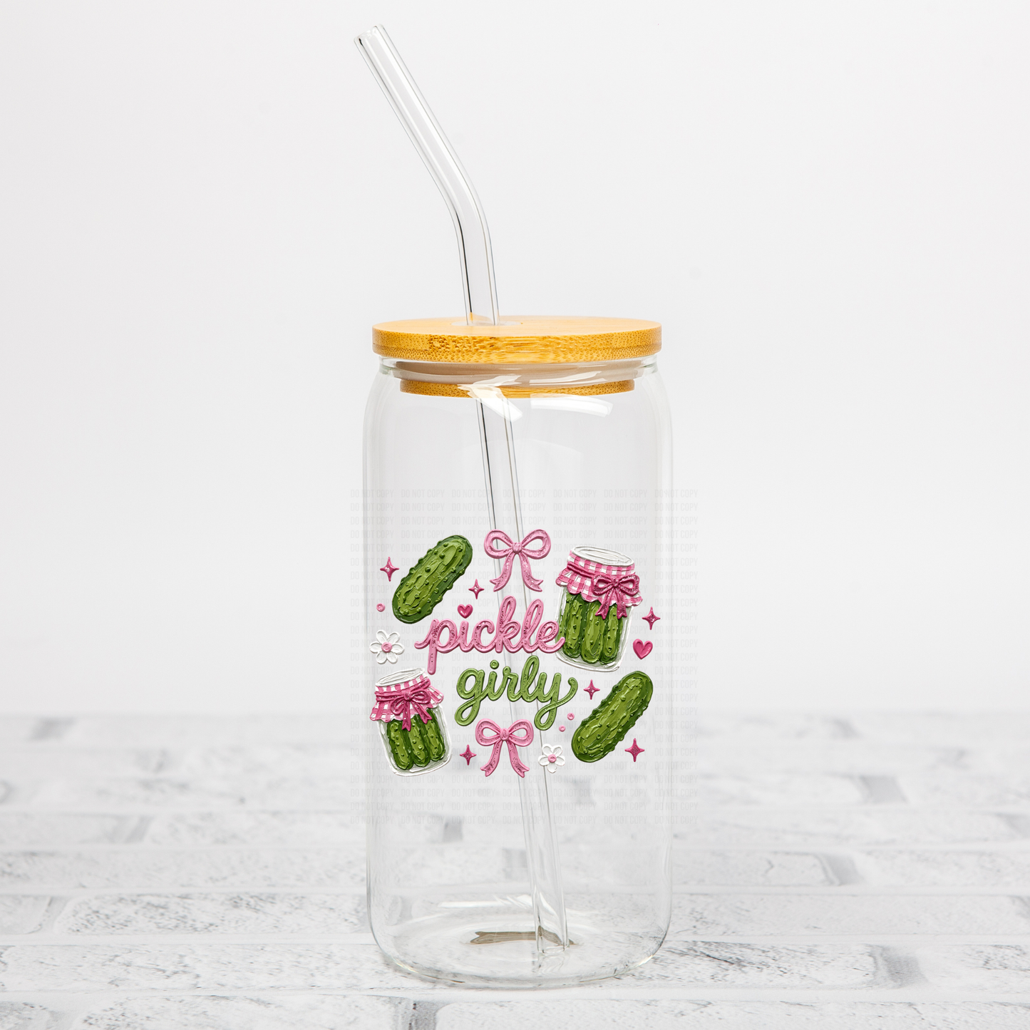 Pickle Girly UVDTF Decal