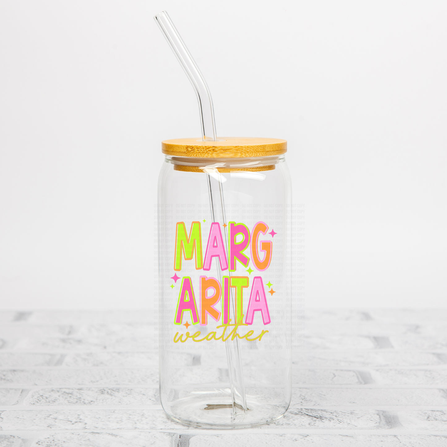 Margarita Weather Neon UVDTF Decal