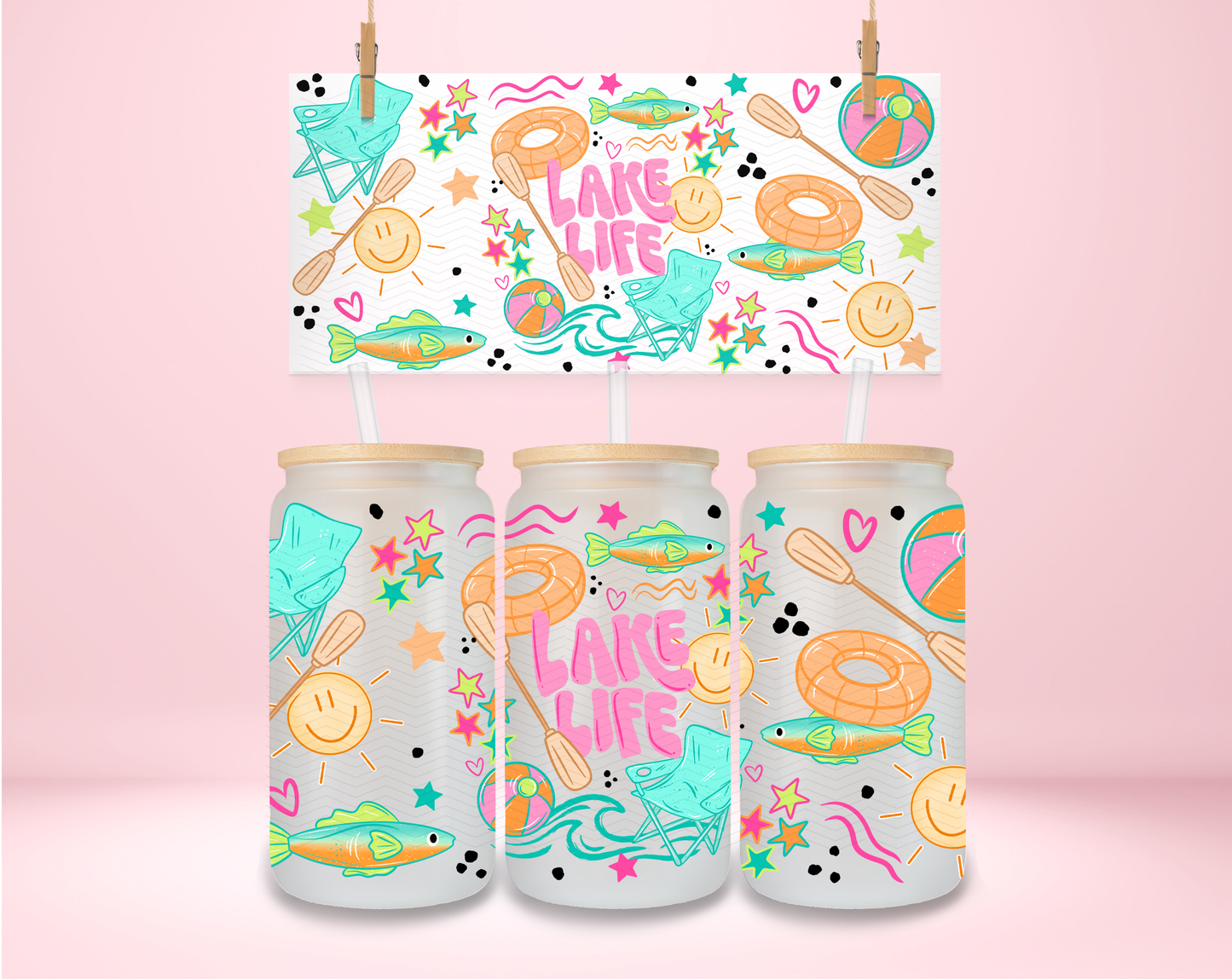 Summer Lake Life UVDTF Wrap