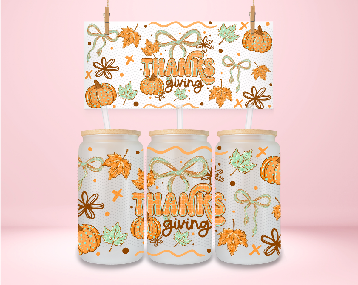 Thanksgiving Green Coquette UVDTF Wrap