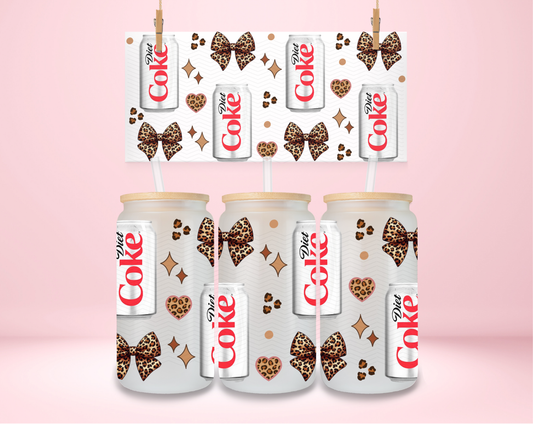 Leopard Coquette Diet Soda UVDTF Wrap