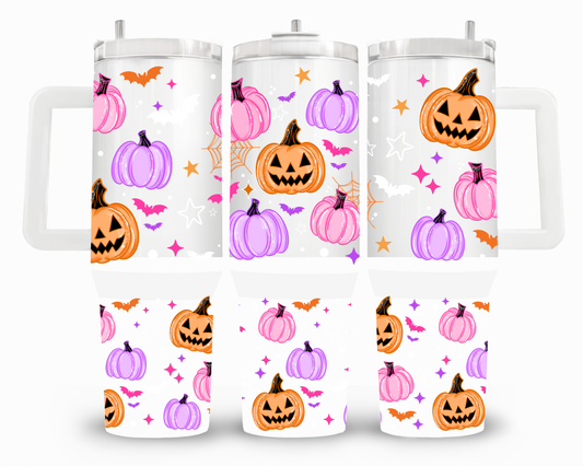 Colorful Pumpkins 40oz UVDTF Wrap