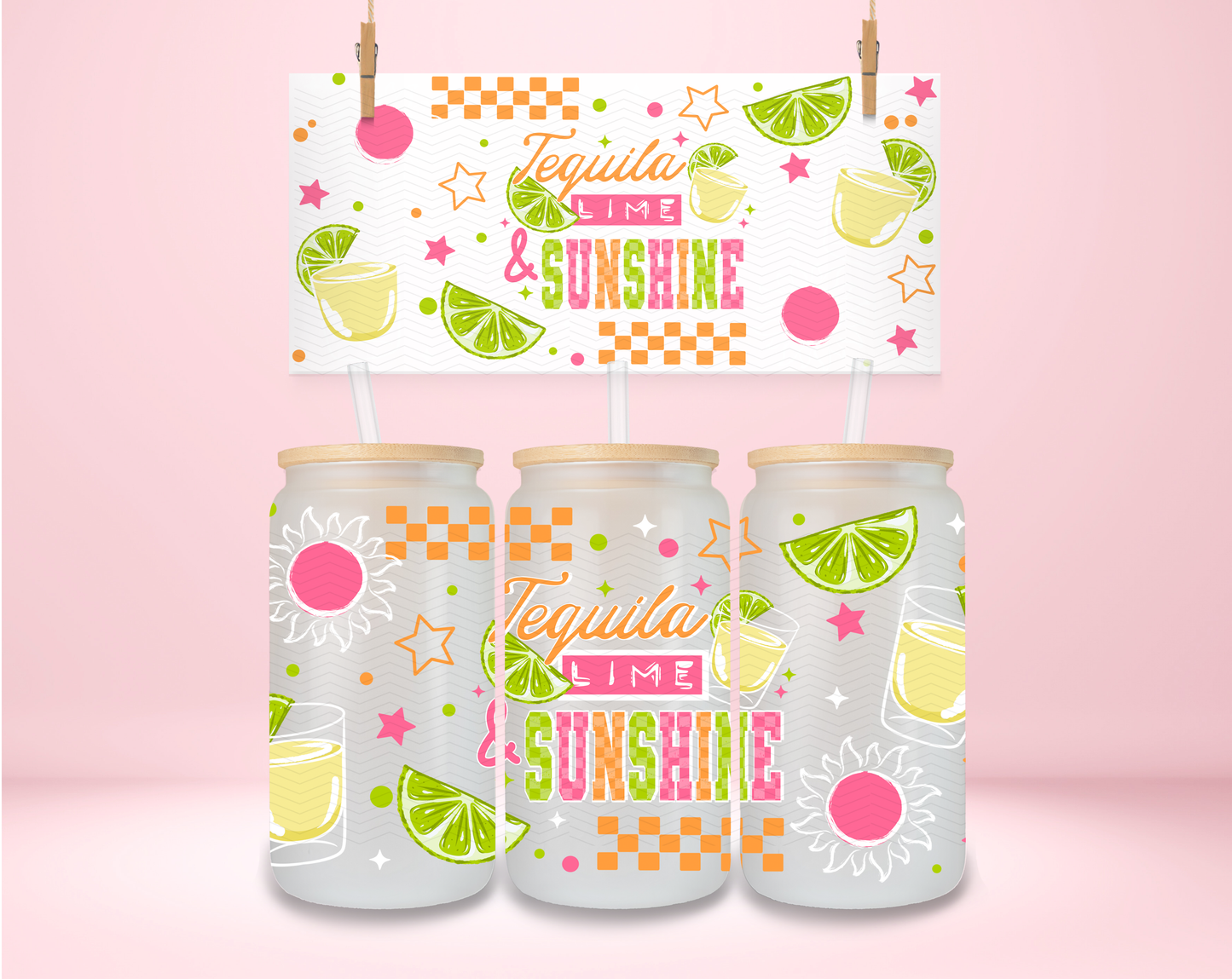 Tequila Lime & Sunshine Colorful UVDTF Wrap