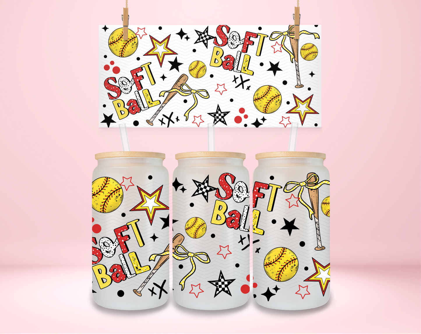 Softball Things UVDTF Wrap