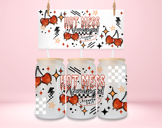 Hot Mess and Unhinged Cherries UVDTF Wrap