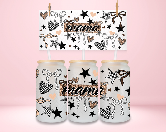 Mama Leopard Coquette Bows UVDTF Wrap