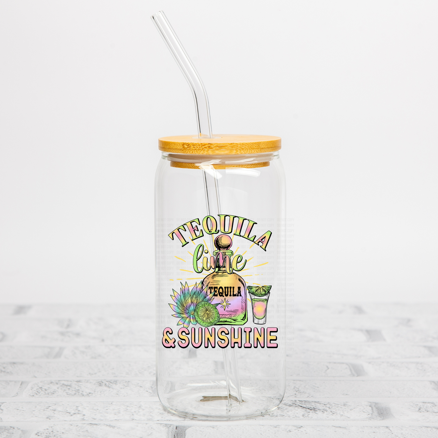 Tequila, Lime and Sunshine UVDTF Decal