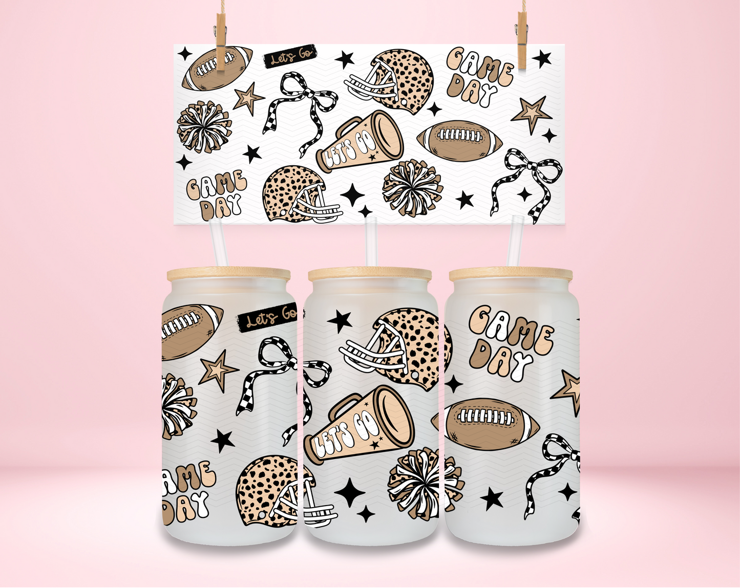 Cheer Game Day UVDTF Wrap