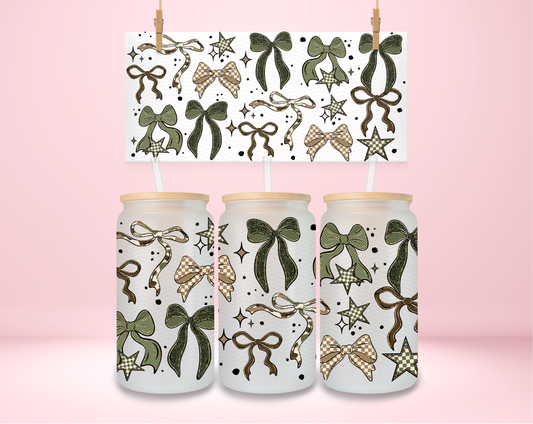 Camo Coquette Bows UVDTF Wrap