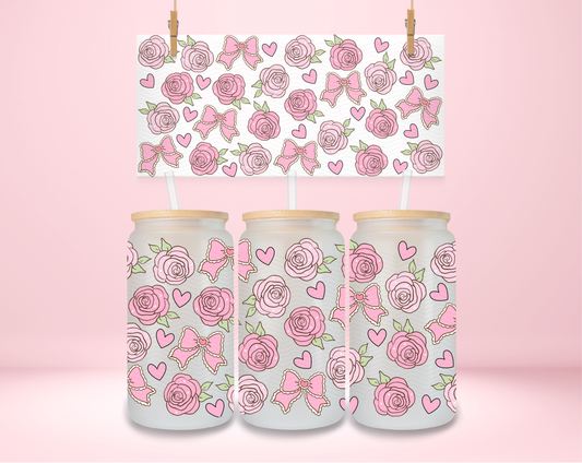 Pink Roses Coquette UVDTF Wrap