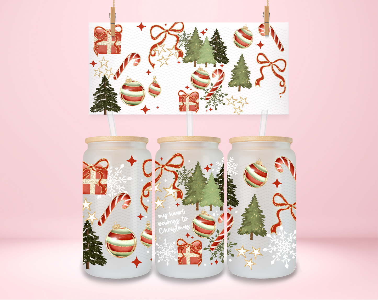 My Heart Belongs to Christmas UVDTF Wrap