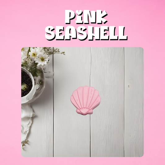 Pink Seashell Straw Topper
