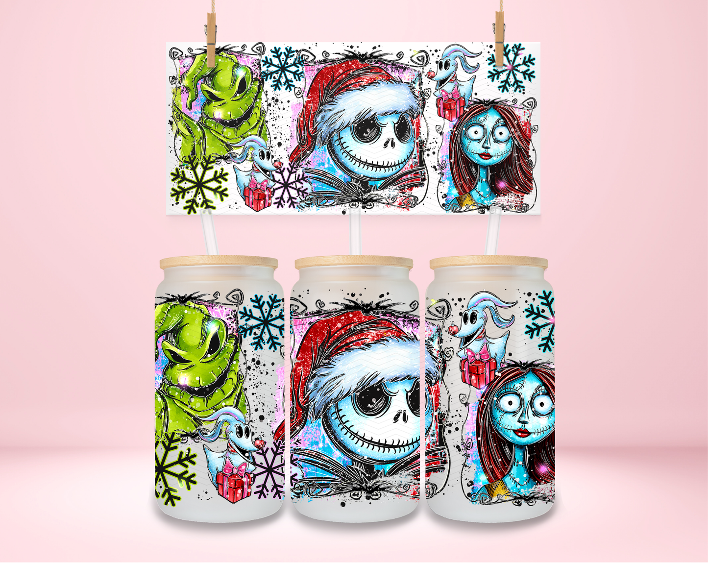 NBC Christmas Frame UVDTF Wrap