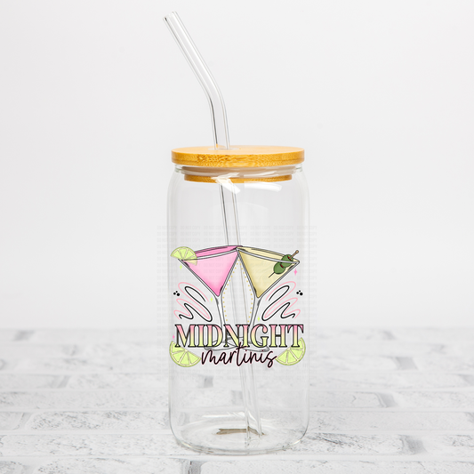 Midnight Martinis UVDTF Decal