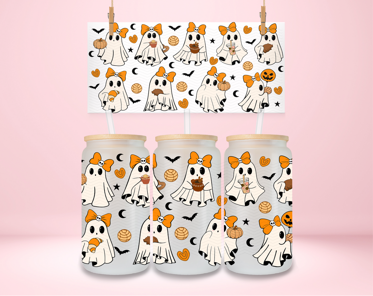 Concha Cute Ghosties UVDTF Wrap