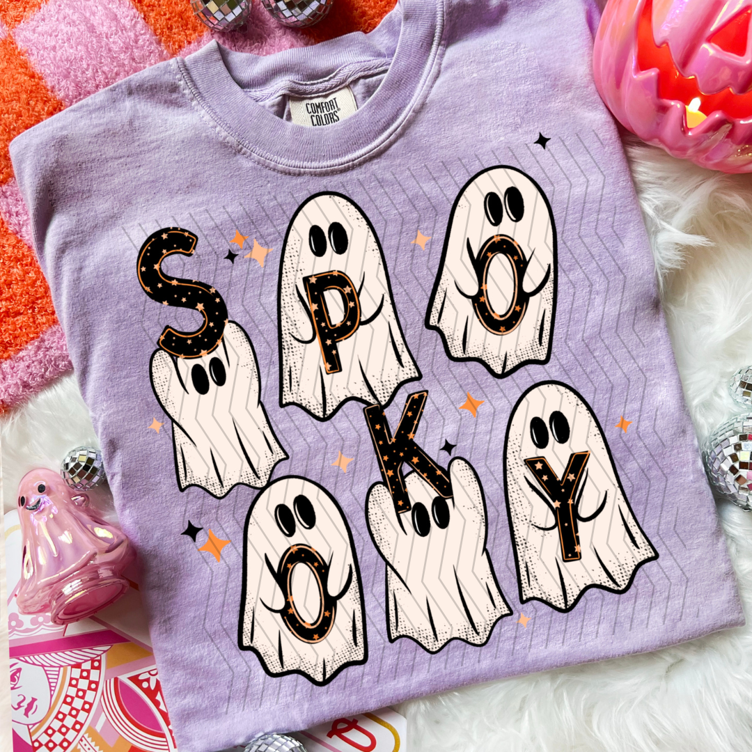 Spooky Ghost Stacked DTF