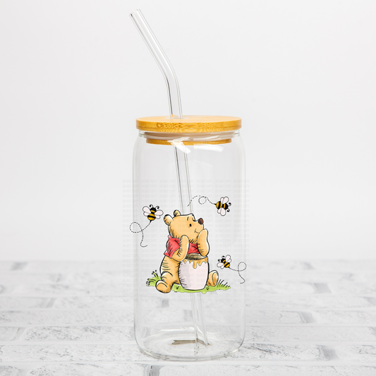 Pooh Honey and Bees UVDTF Decal
