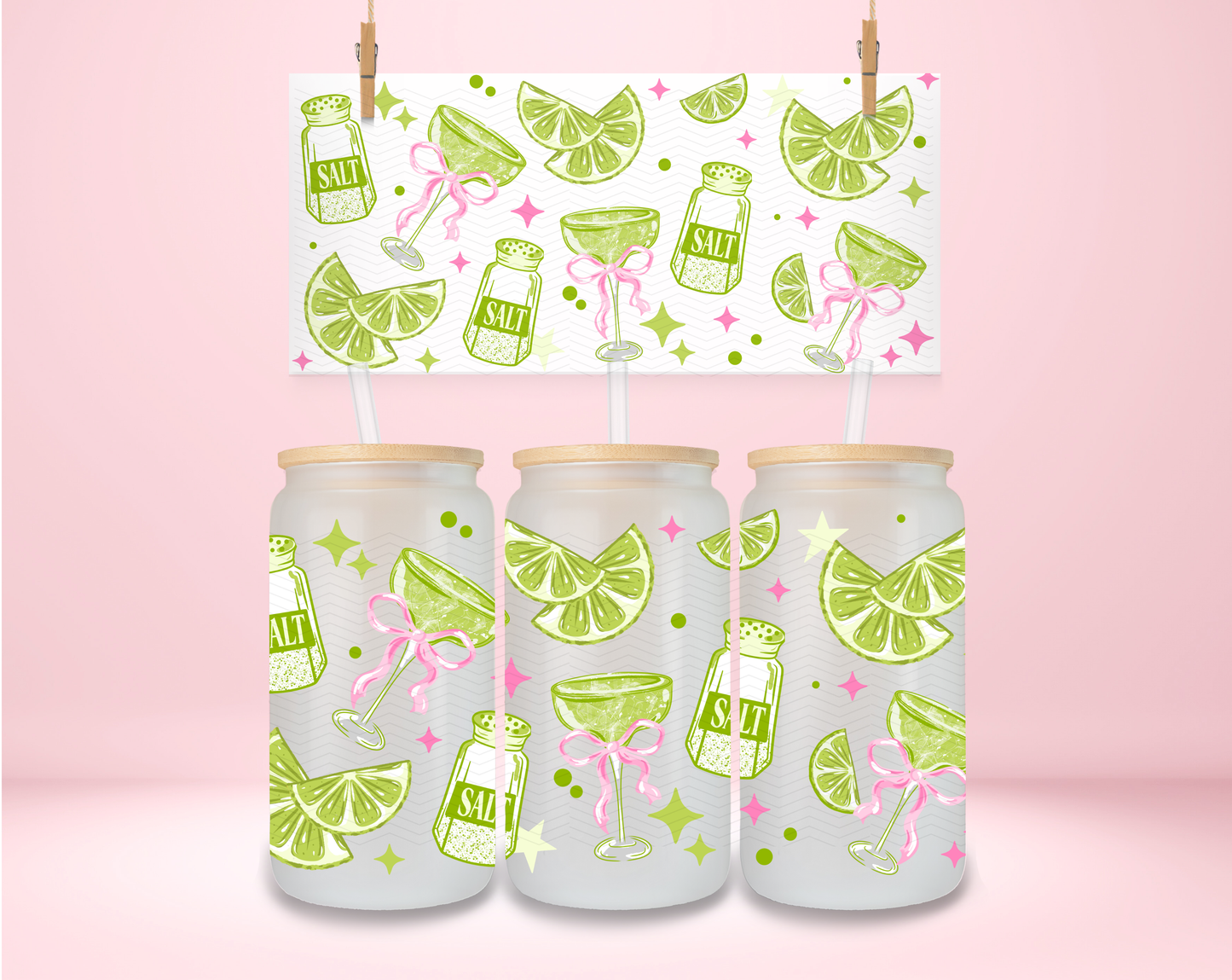 Margaritas and Bows UVDTF Wrap