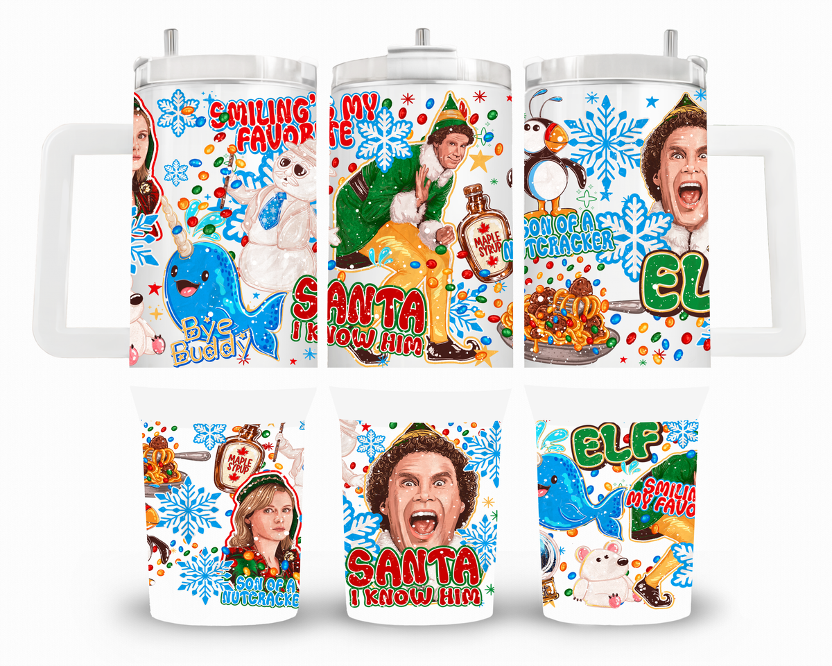 Santa I Know Him 40oz UVDTF Wrap