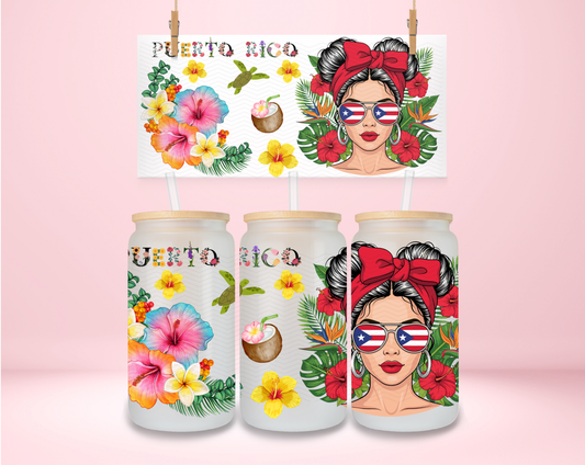 Puerto Rico Girly UVDTF Wrap