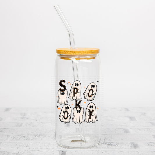 Spooky Letter Stack Ghosties UVDTF Decal