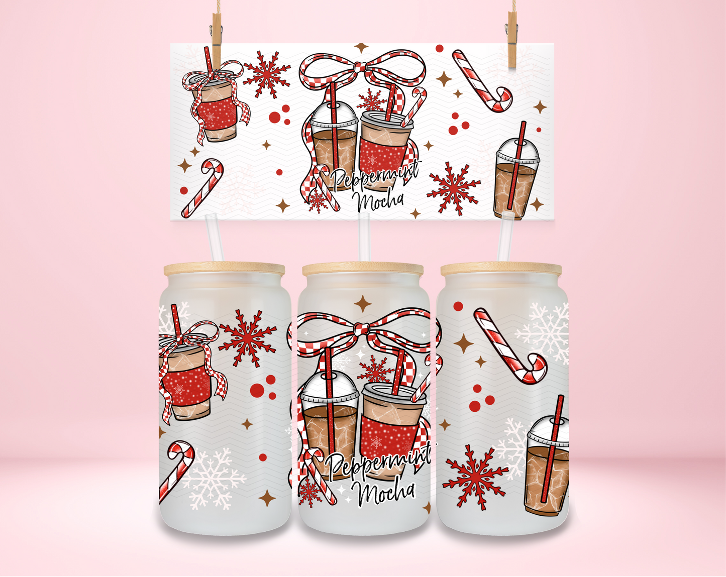 Peppermint Mocha Coquette UVDTF Wrap