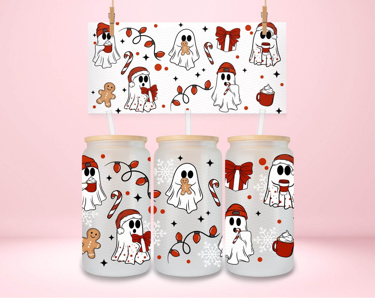 Christmas Ghosties UVDTF Wrap