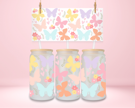 Colorful Butterfly UVDTF Wrap