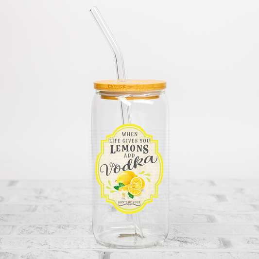 Lemons and Vodka Label UVDTF Decal