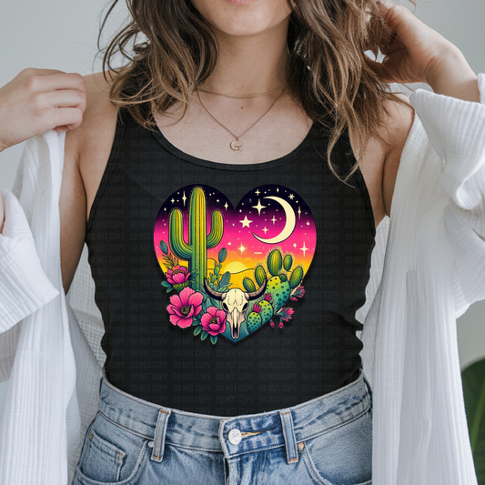 Desert Night Heart DTF