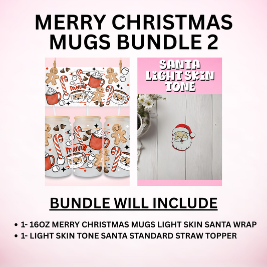 Merry Christmas Mugs Bundle 2