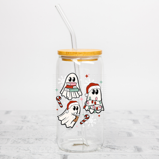 Christmas Ghostie Books UVDTF Decal
