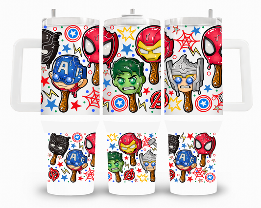 Superhero Ice Cream 40oz UVDTF Wrap
