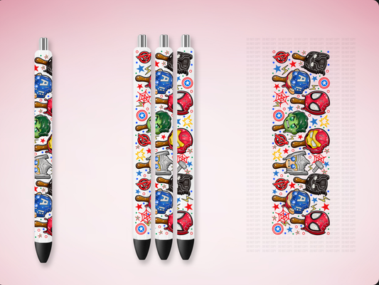 Superhero Ice Cream Pen Wrap