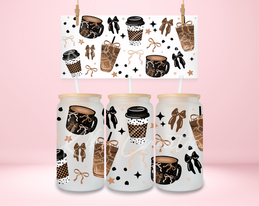 Neutral Coquette Coffee UVDTF Wrap