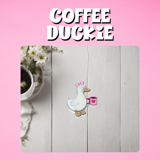 Coffee Duckie Straw Topper