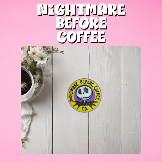 Nightmare Before Coffee Straw Topper