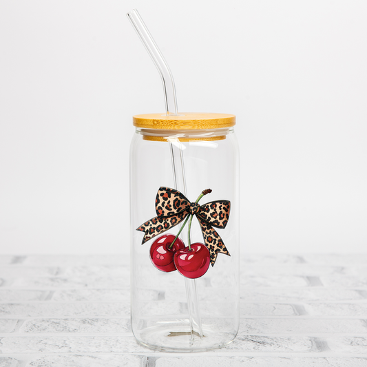 Leopard Cherry UVDTF Decal