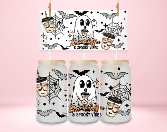 Iced Coffee and Spooky Vibes UVDTF Wrap