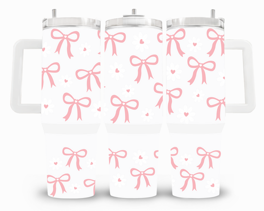 Bows and Daises Coquette 40oz UVDTF Wrap