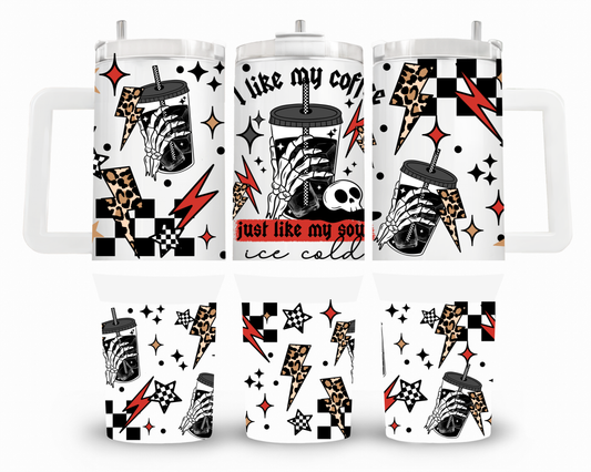 I Like my Coffee Ice Cold 40oz UVDTF Wrap